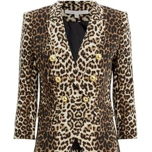 VERONICA BEARD leopard dickey jacket